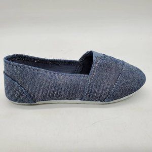 Tammy Girls Loafer Casual Shoes Canvas Blue ‎ 7 New